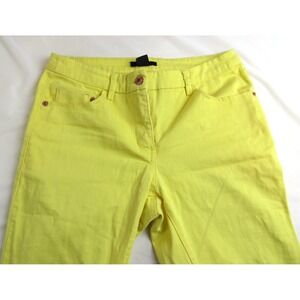 H&M Skinny Jeans Lemon Yellow Low Rise Women's Size 4